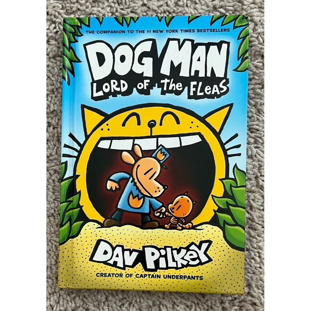 Dog Man: Lord of the Fleas: a Graphic Novel‎ #5: By Dav Pilkey (2021, Hardcover)